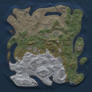Thumbnail Rust Map: Procedural Map, Size: 4250, Seed: 4321, 18 Monuments