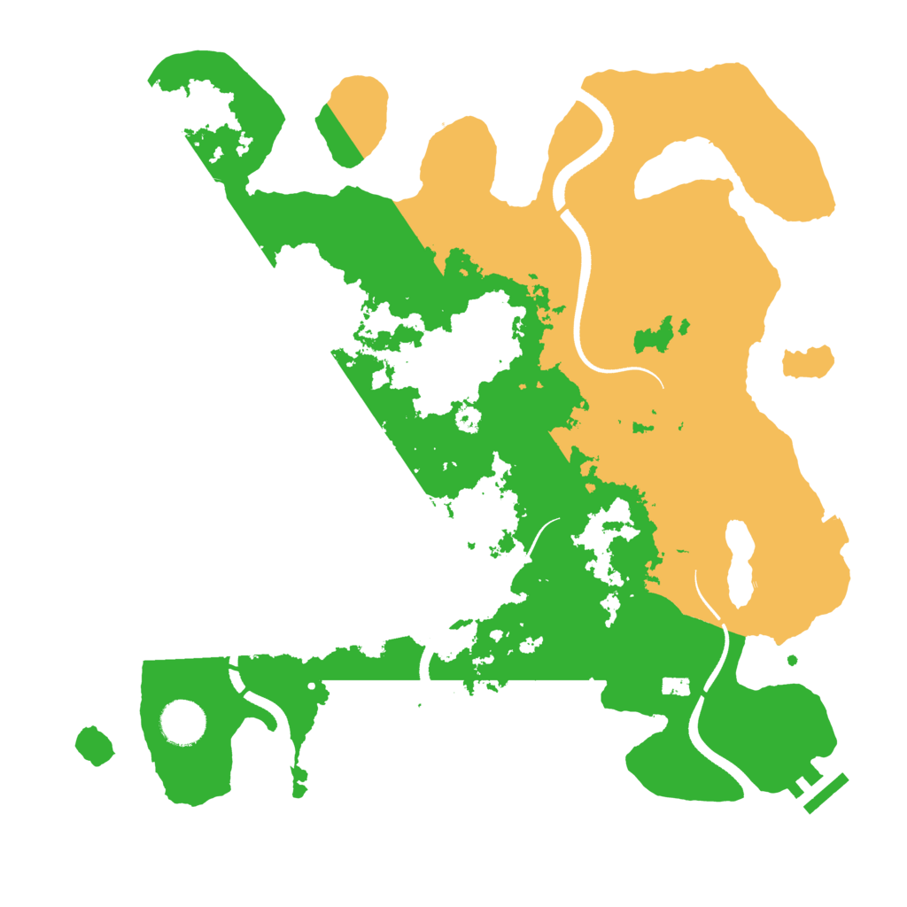 Biome Rust Map: Procedural Map, Size: 3500, Seed: 1339939133