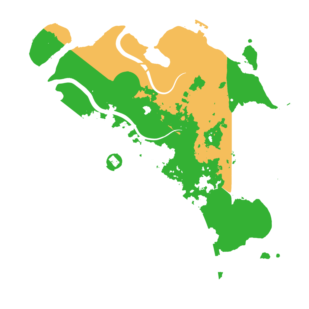Biome Rust Map: Procedural Map, Size: 3200, Seed: 286364931