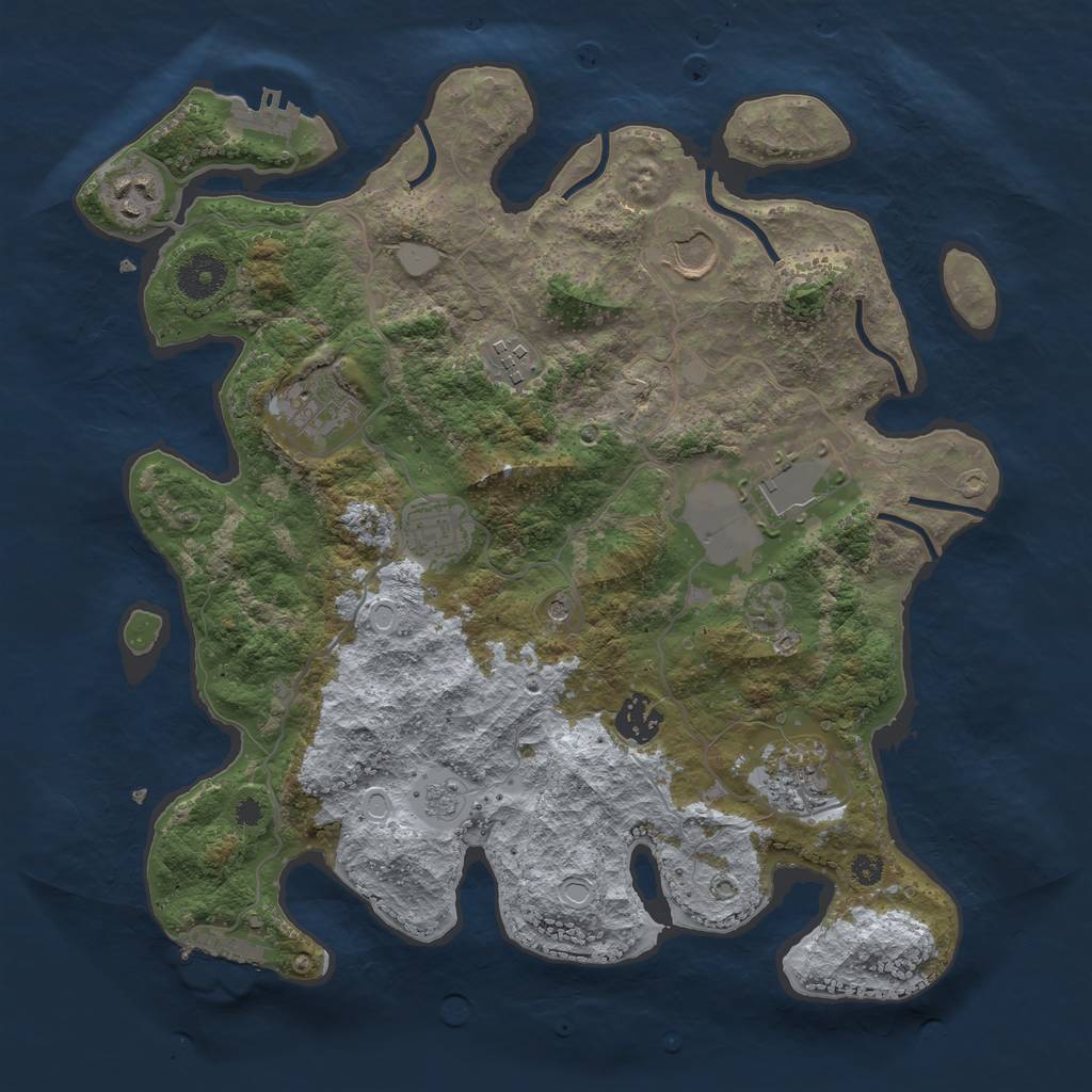 Procedural Map :: Rust Map :: Just-Wiped