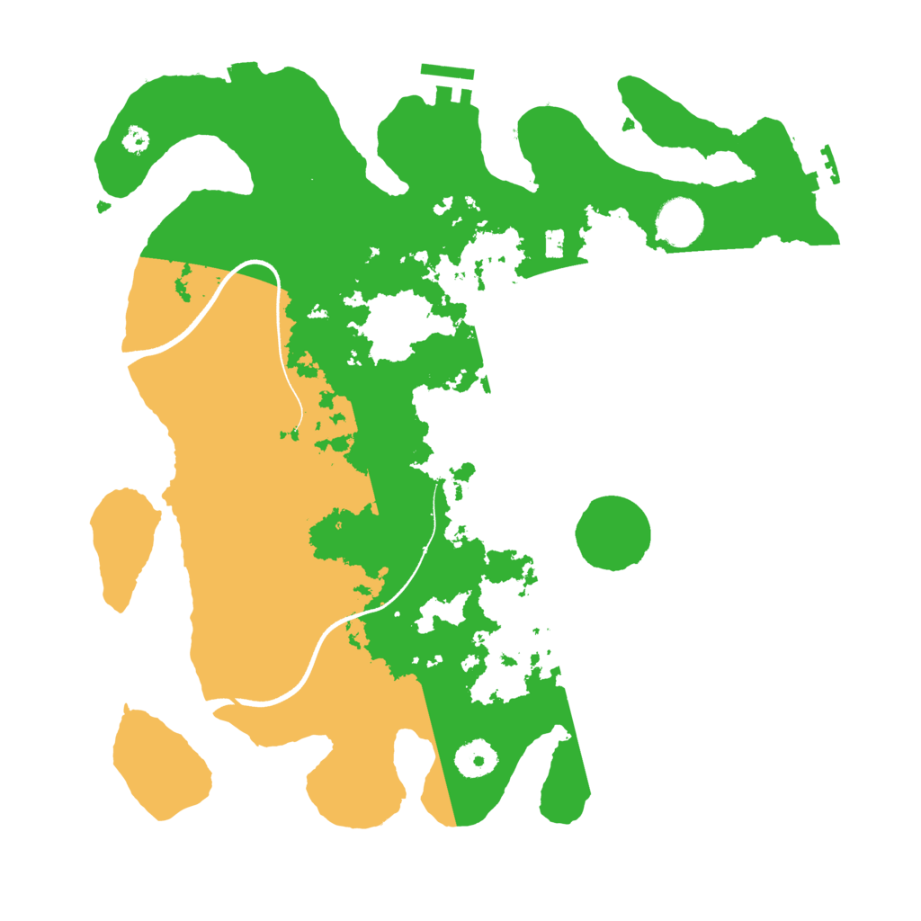 Biome Rust Map: Procedural Map, Size: 3500, Seed: 21325512