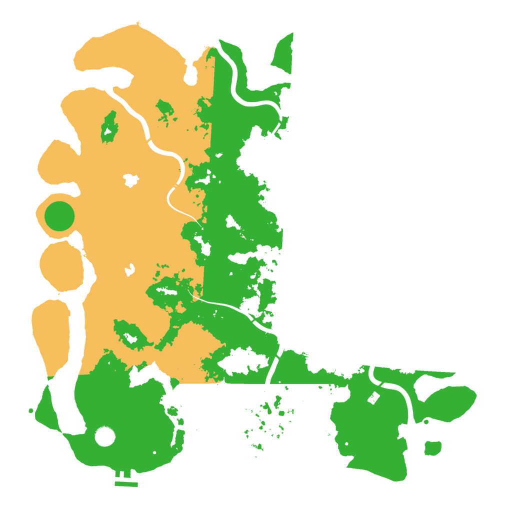 Biome Rust Map: Procedural Map, Size: 4500, Seed: 525858123