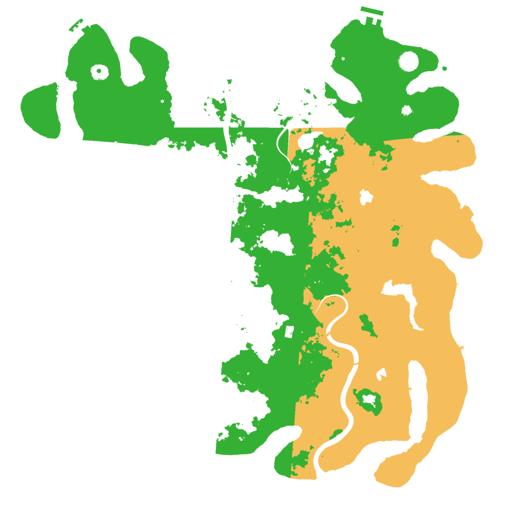 Biome Rust Map: Procedural Map, Size: 4500, Seed: 425599410
