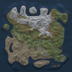 Thumbnail Rust Map: Procedural Map, Size: 4000, Seed: 97882, 17 Monuments