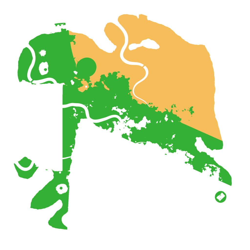 Biome Rust Map: Procedural Map, Size: 3500, Seed: 1077452941