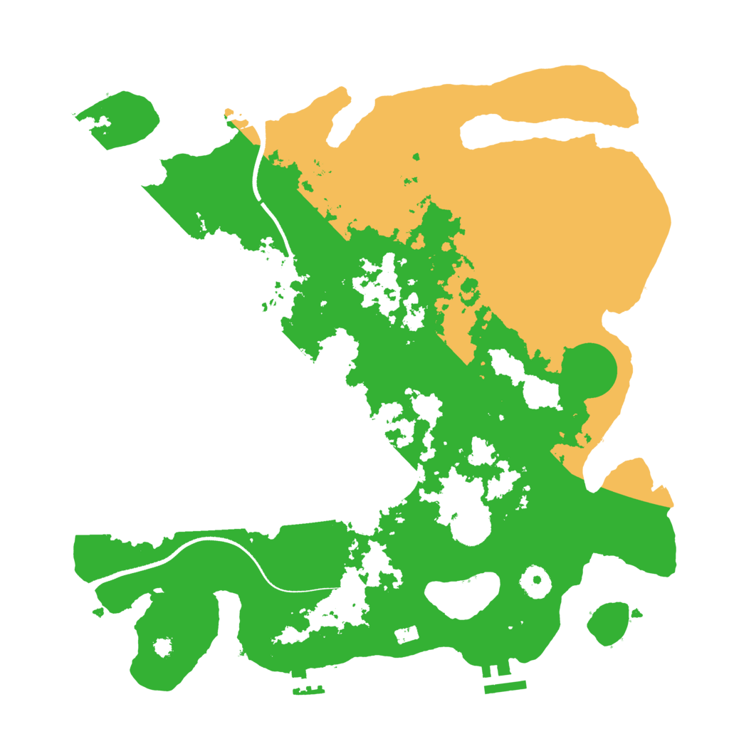 Biome Rust Map: Procedural Map, Size: 3500, Seed: 2513