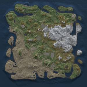 Thumbnail Rust Map: Procedural Map, Size: 4500, Seed: 1526319174, 17 Monuments