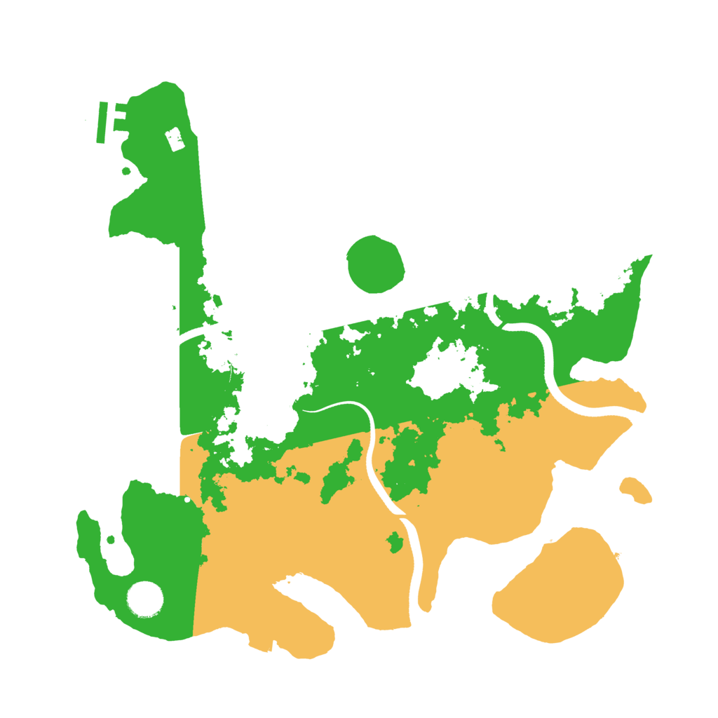 Biome Rust Map: Procedural Map, Size: 3500, Seed: 68828228