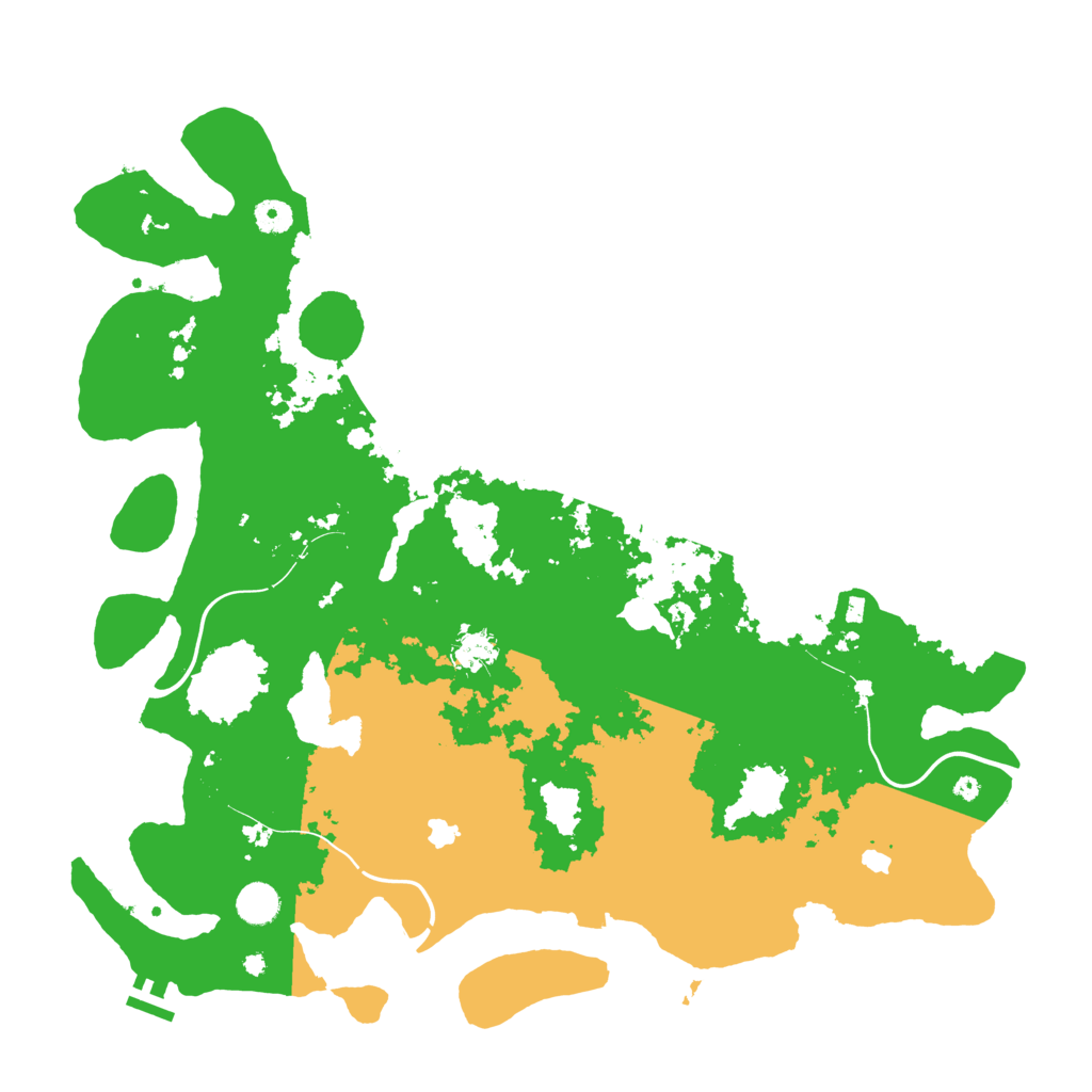 Biome Rust Map: Procedural Map, Size: 4500, Seed: 13135444