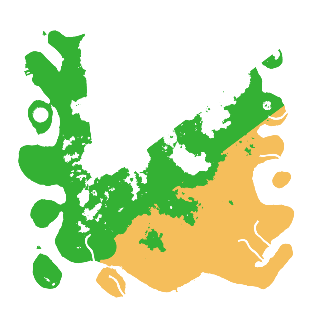 Biome Rust Map: Procedural Map, Size: 3700, Seed: 501531685