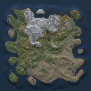 Thumbnail Rust Map: Procedural Map, Size: 3700, Seed: 501531685, 17 Monuments