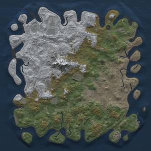 Thumbnail Rust Map: Procedural Map, Size: 5000, Seed: 1388005829, 18 Monuments