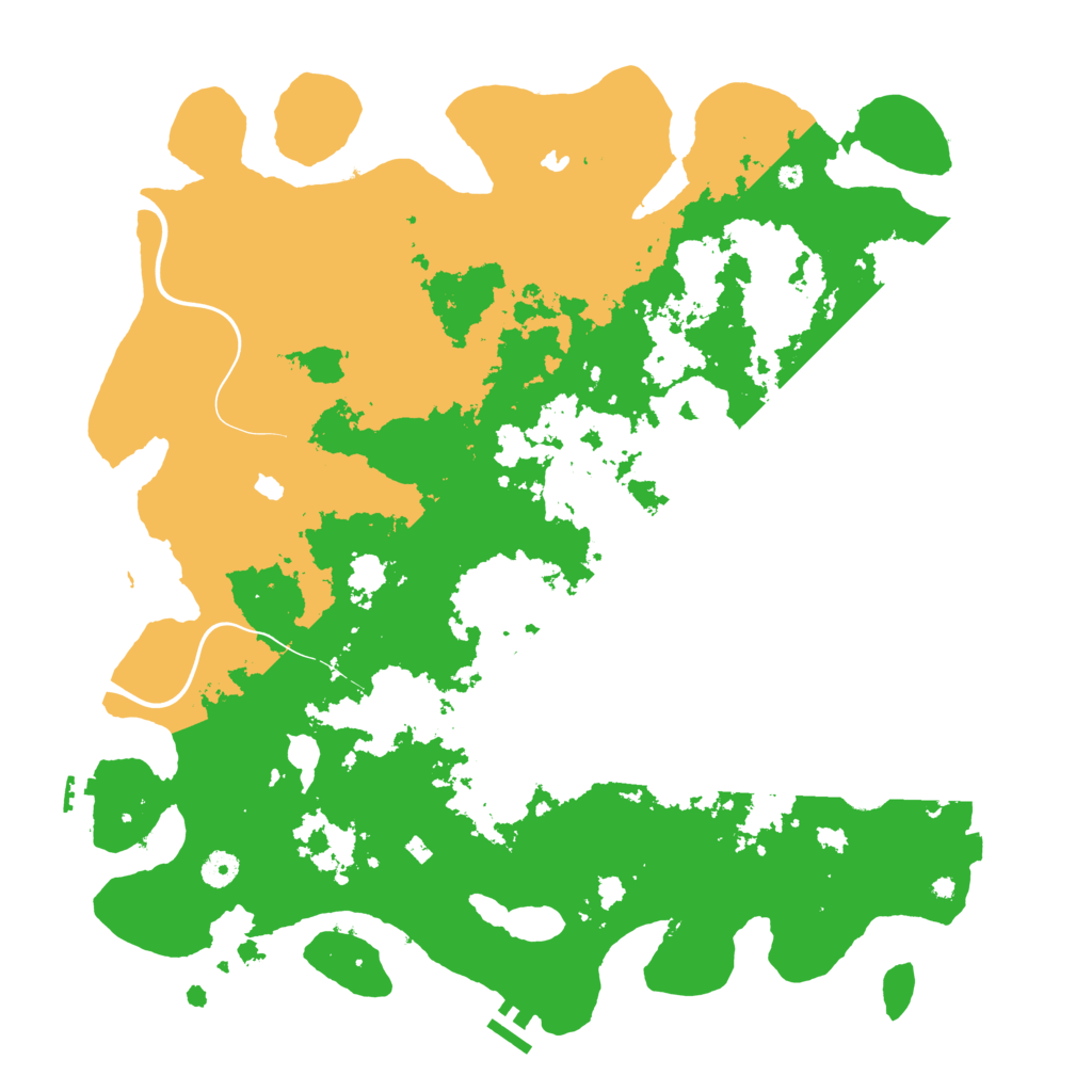 Biome Rust Map: Procedural Map, Size: 4500, Seed: 2009446470