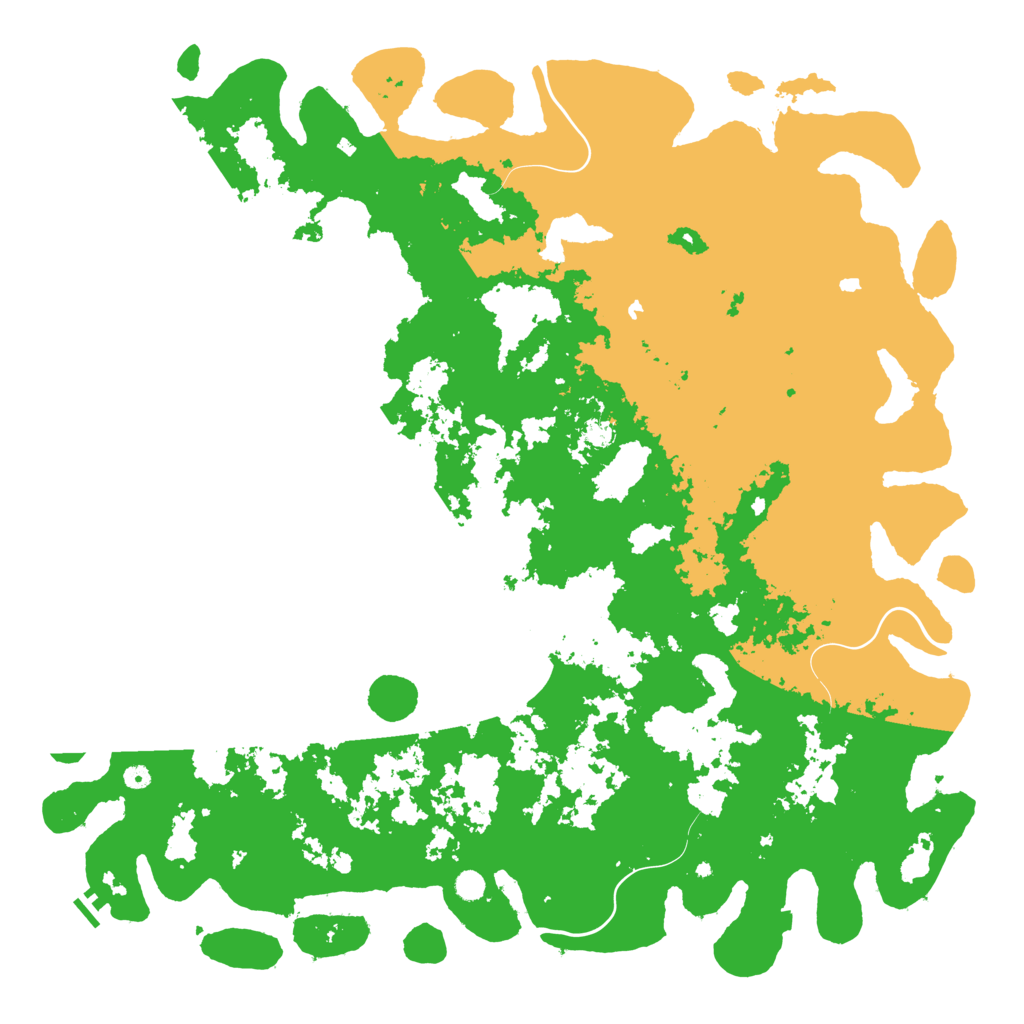 Biome Rust Map: Procedural Map, Size: 6000, Seed: 2605839