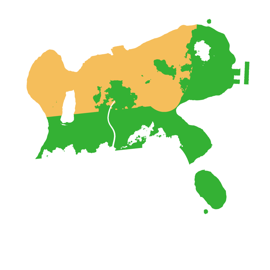 Biome Rust Map: Procedural Map, Size: 2400, Seed: 4275222