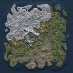 Thumbnail Rust Map: Procedural Map, Size: 5000, Seed: 18437586, 17 Monuments