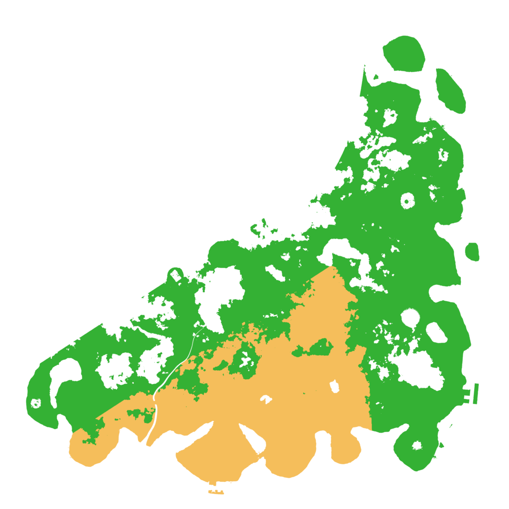 Biome Rust Map: Procedural Map, Size: 5000, Seed: 18437586