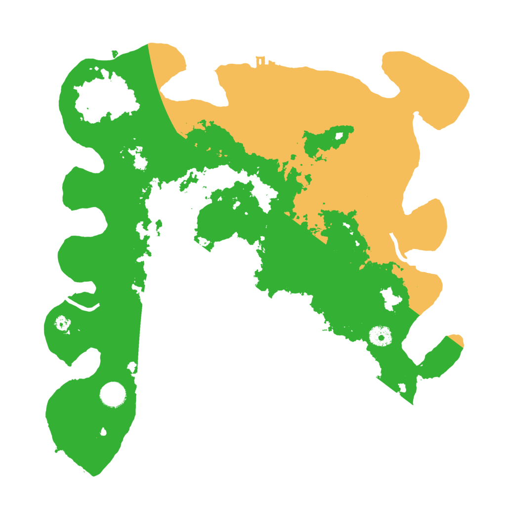 Biome Rust Map: Procedural Map, Size: 3500, Seed: 83693752