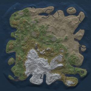 Thumbnail Rust Map: Procedural Map, Size: 4250, Seed: 100478509, 18 Monuments