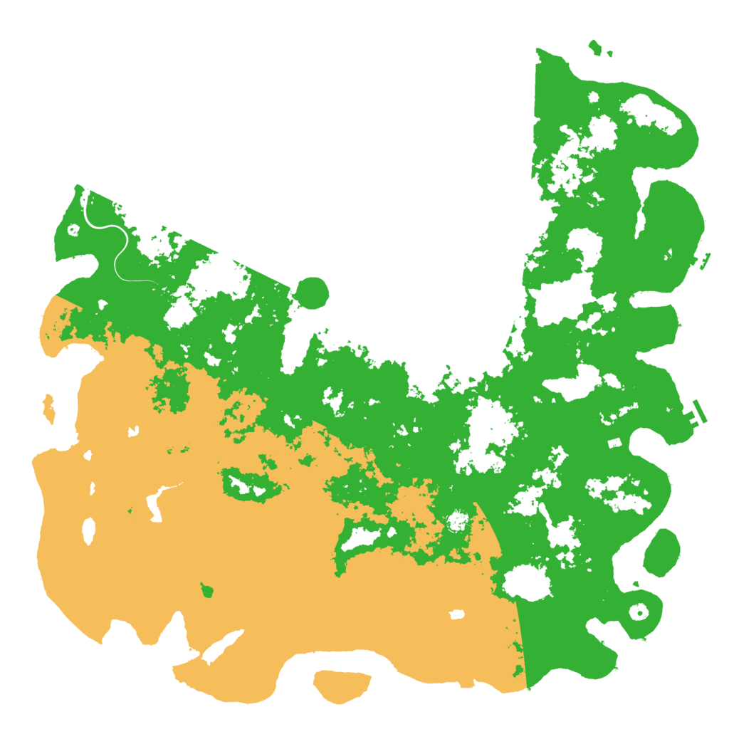 Biome Rust Map: Procedural Map, Size: 6000, Seed: 6750