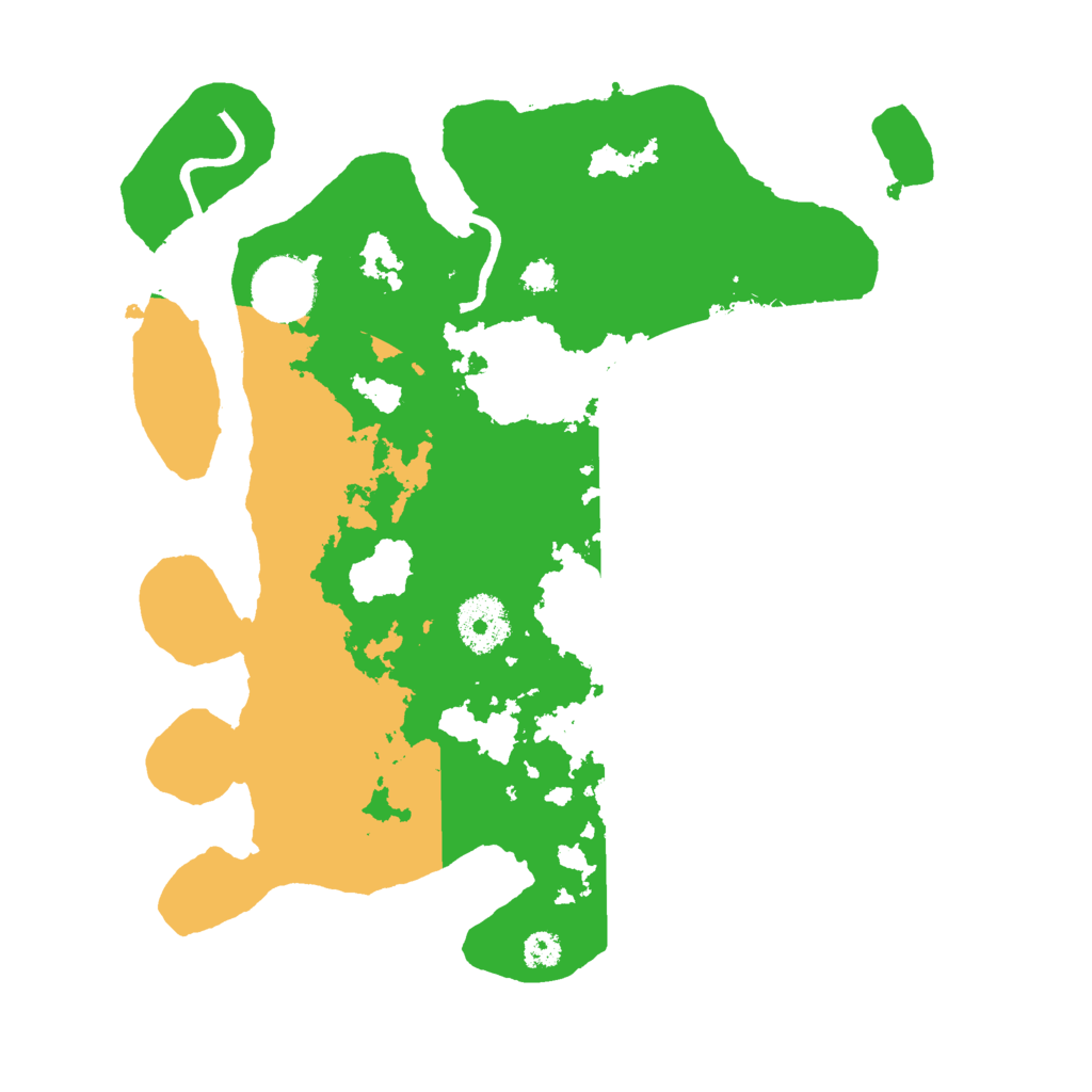 Biome Rust Map: Procedural Map, Size: 3000, Seed: 19962016