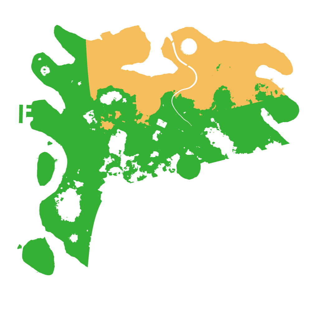 Biome Rust Map: Procedural Map, Size: 3500, Seed: 890763381