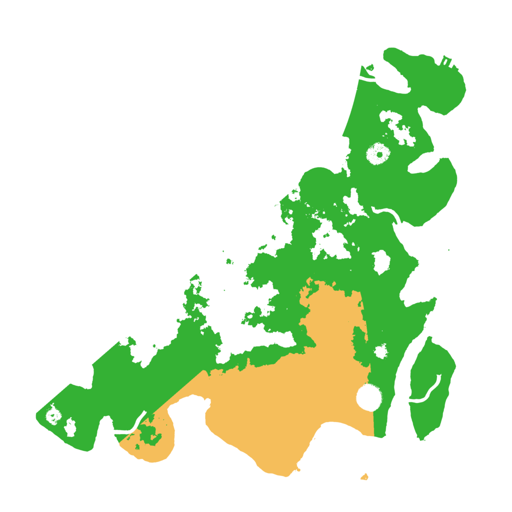 Biome Rust Map: Procedural Map, Size: 3500, Seed: 639988775