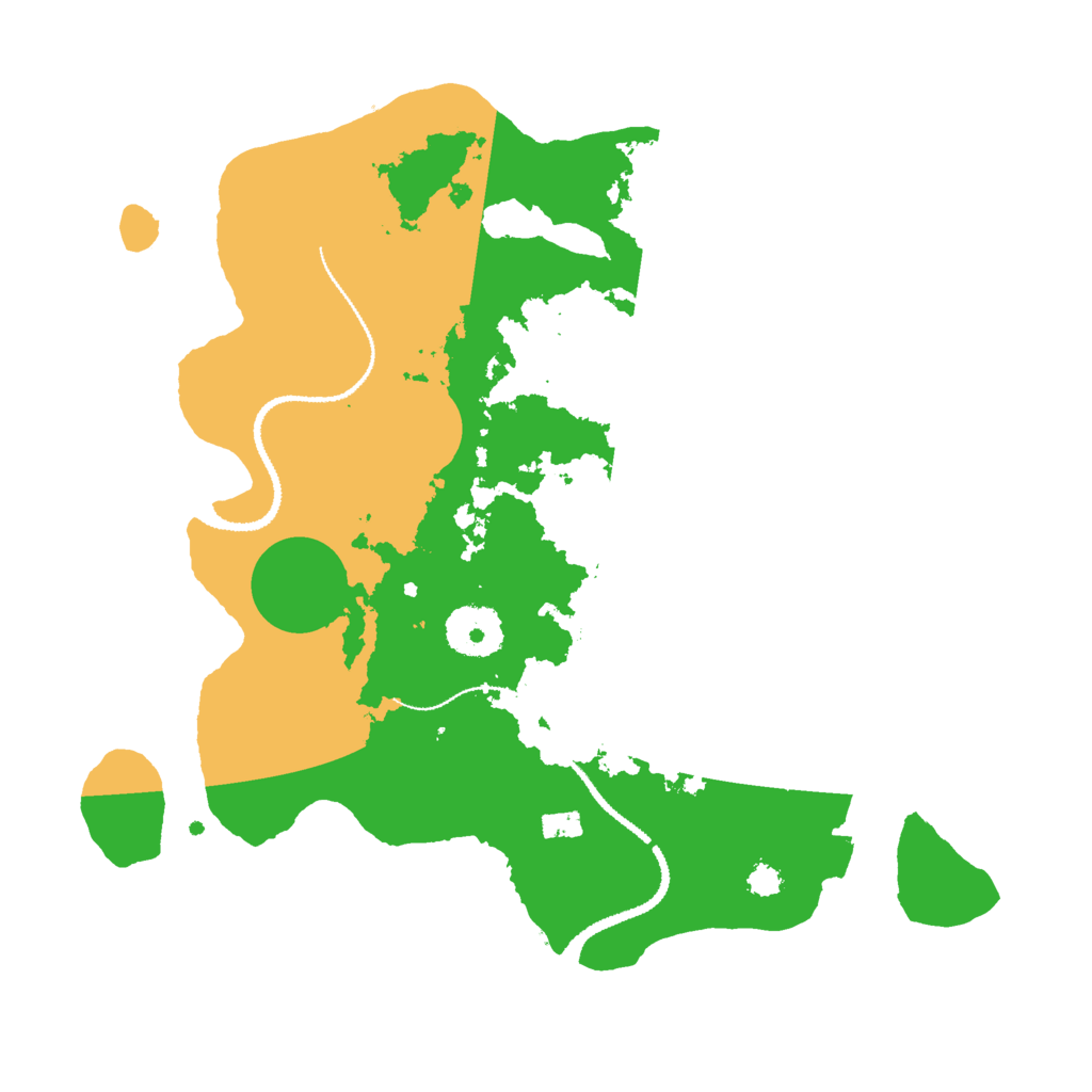 Biome Rust Map: Procedural Map, Size: 3000, Seed: 18291