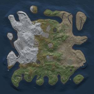 Thumbnail Rust Map: Procedural Map, Size: 3500, Seed: 5471245, 15 Monuments