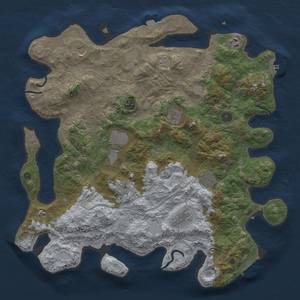 Thumbnail Rust Map: Procedural Map, Size: 4250, Seed: 5978084, 17 Monuments