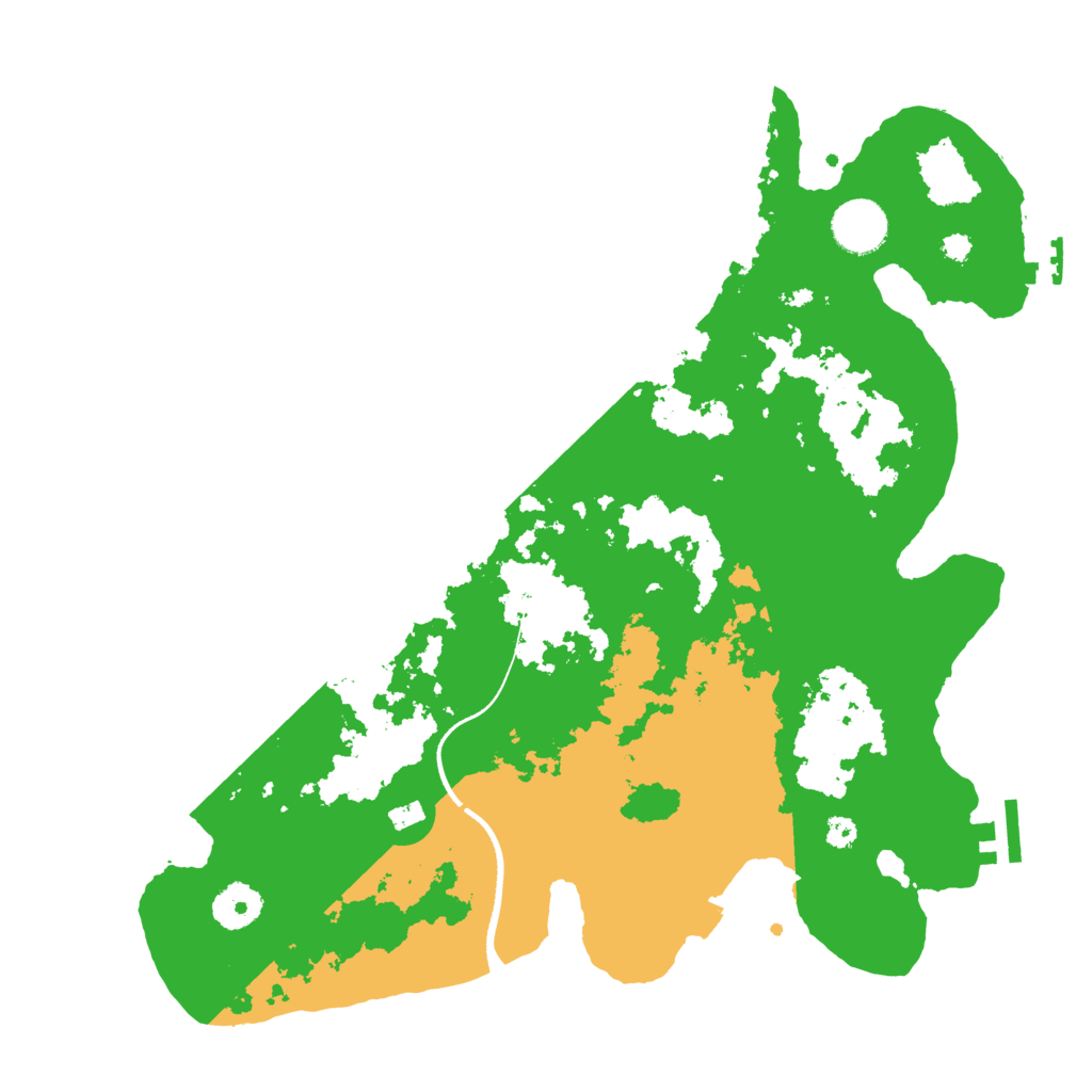 Biome Rust Map: Procedural Map, Size: 3500, Seed: 127917