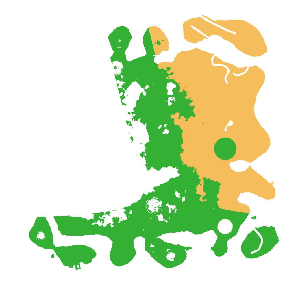 Biome Rust Map: Procedural Map, Size: 3500, Seed: 33346126