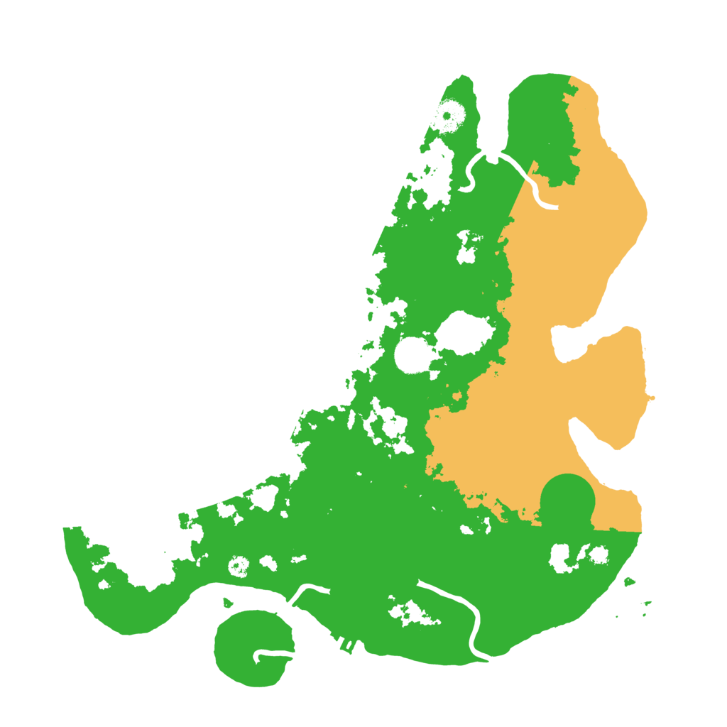 Biome Rust Map: Procedural Map, Size: 3500, Seed: 90746176