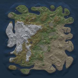 Thumbnail Rust Map: Procedural Map, Size: 4250, Seed: 998025, 17 Monuments