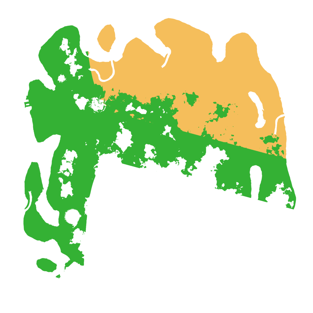 Biome Rust Map: Procedural Map, Size: 3700, Seed: 552989199