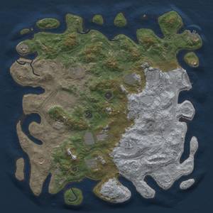 Thumbnail Rust Map: Procedural Map, Size: 4500, Seed: 450702037, 18 Monuments