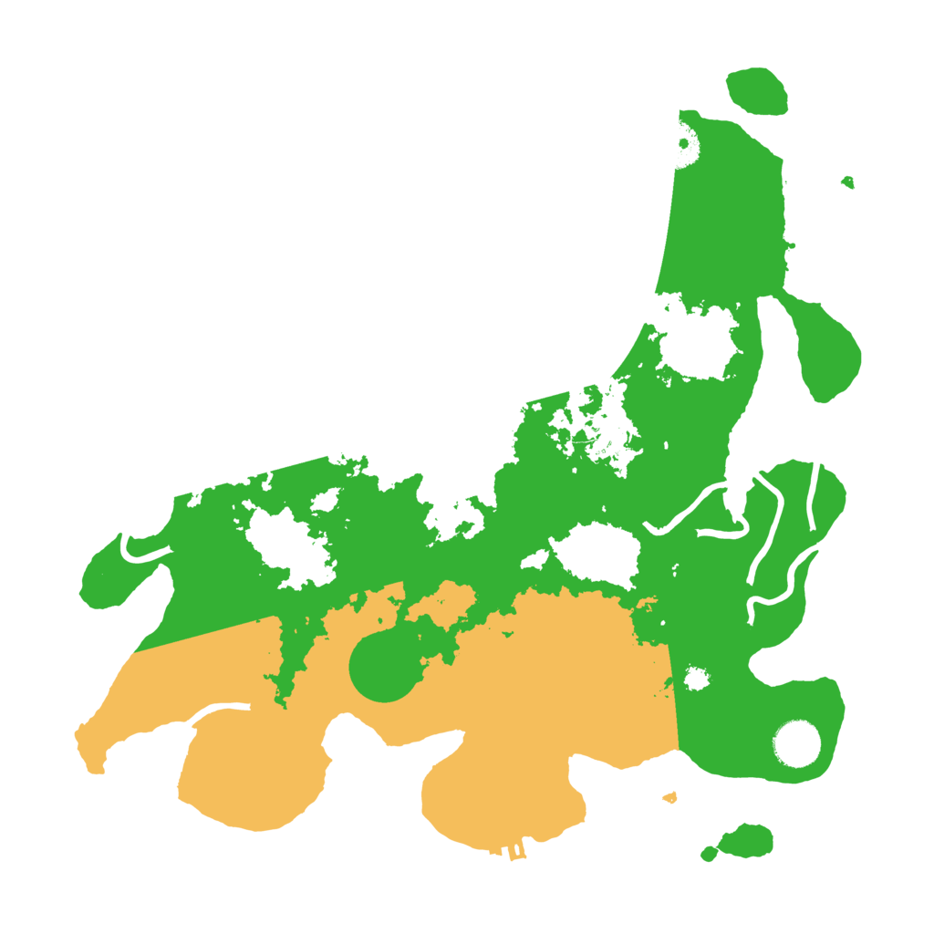 Biome Rust Map: Procedural Map, Size: 3500, Seed: 805377633