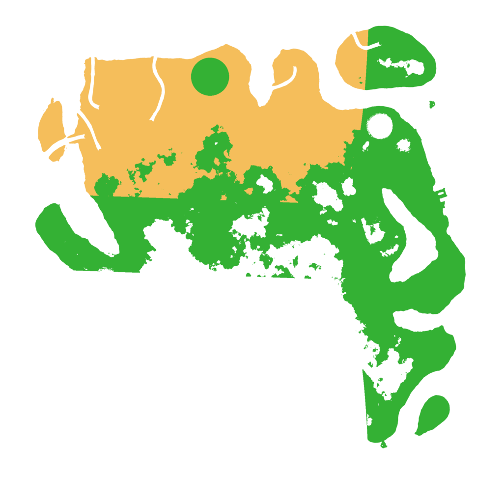 Biome Rust Map: Procedural Map, Size: 3500, Seed: 953681