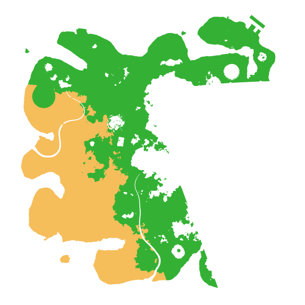 Biome Rust Map: Procedural Map, Size: 3500, Seed: 1441181840