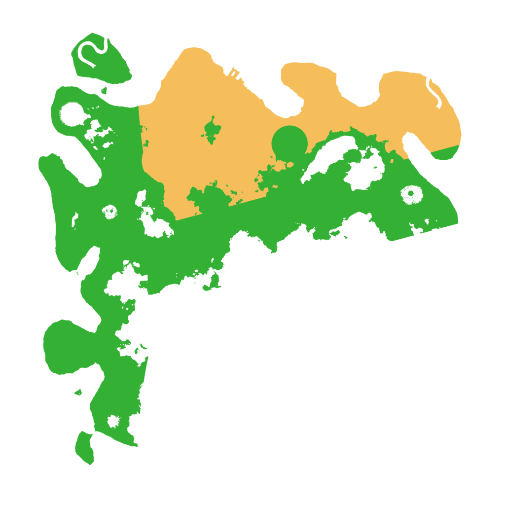 Biome Rust Map: Procedural Map, Size: 3700, Seed: 215144601