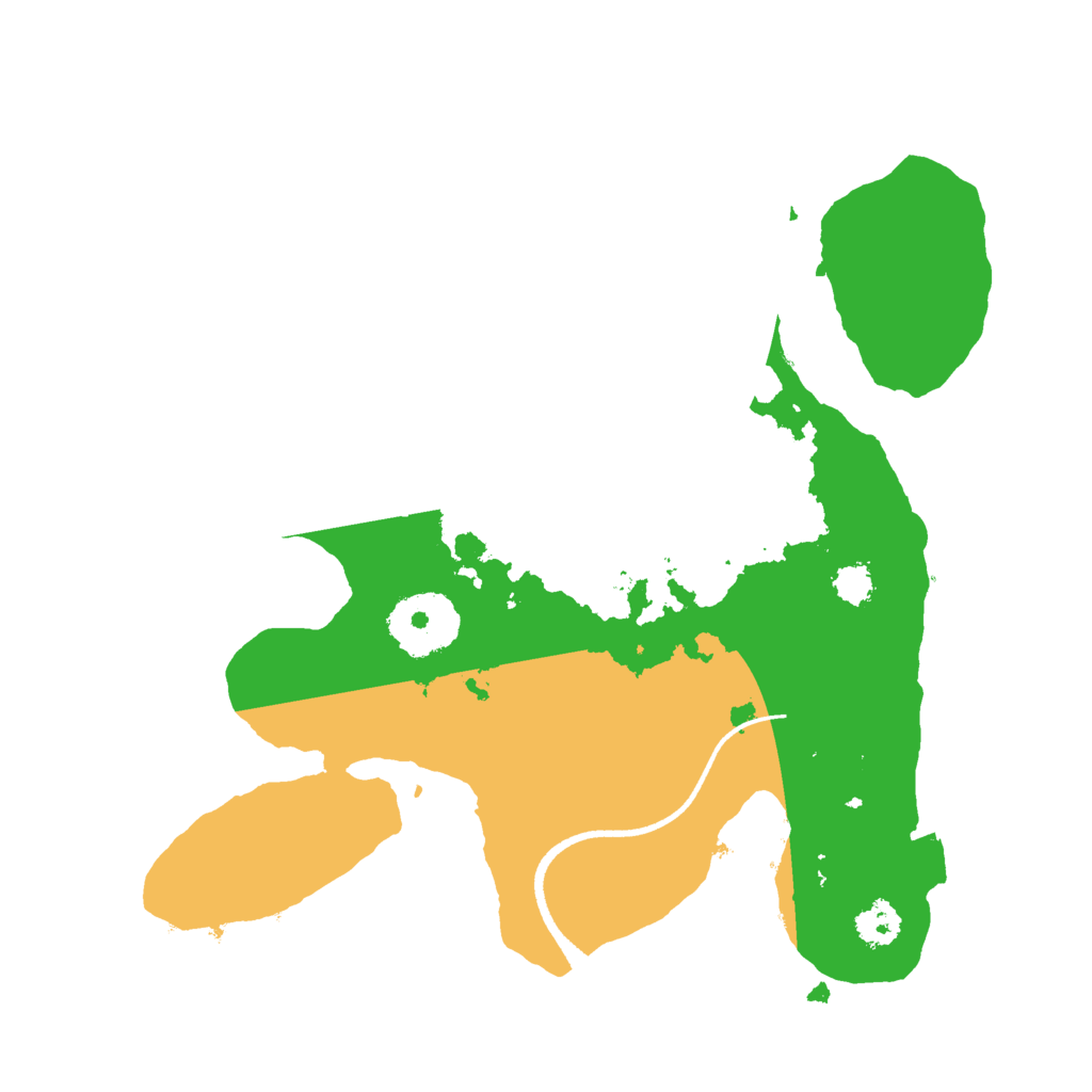 Biome Rust Map: Procedural Map, Size: 2500, Seed: 76384468