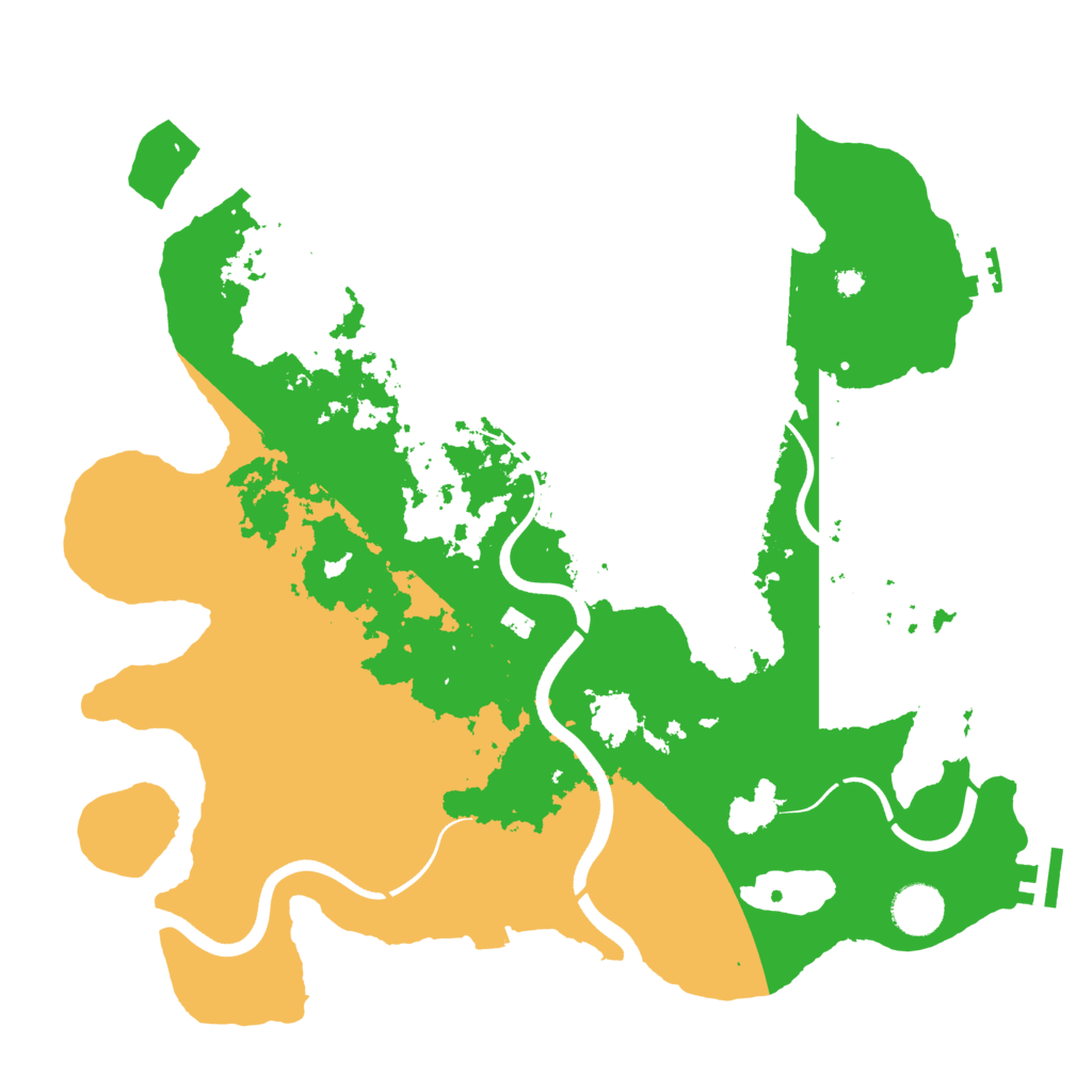 Biome Rust Map: Procedural Map, Size: 3700, Seed: 1201292426