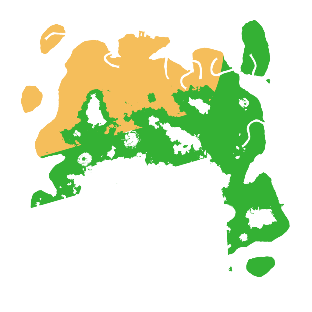 Biome Rust Map: Procedural Map, Size: 3500, Seed: 13566523