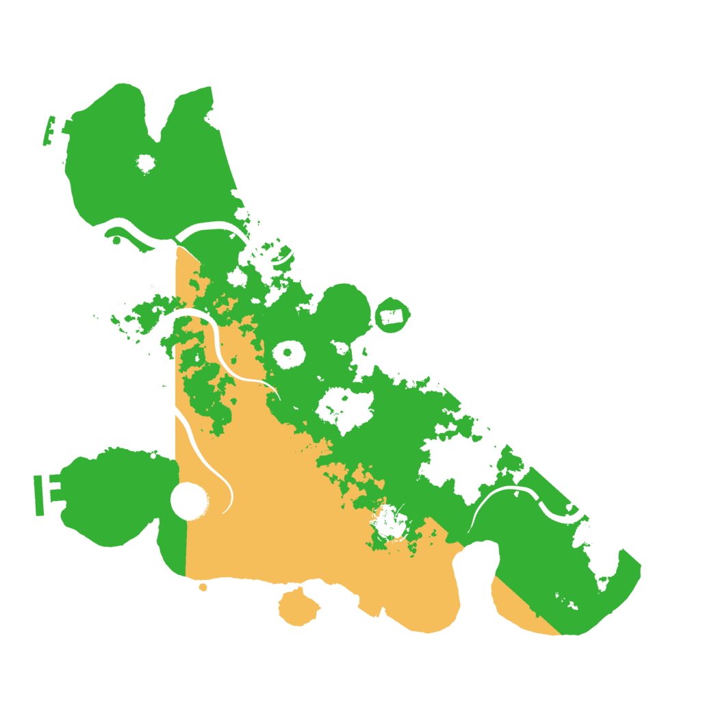 Biome Rust Map: Procedural Map, Size: 3500, Seed: 2138494