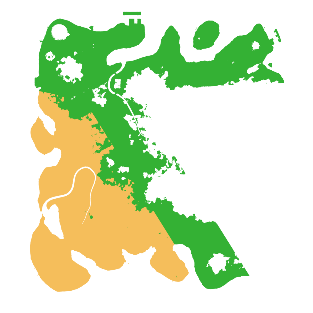 Biome Rust Map: Procedural Map, Size: 3500, Seed: 663701423