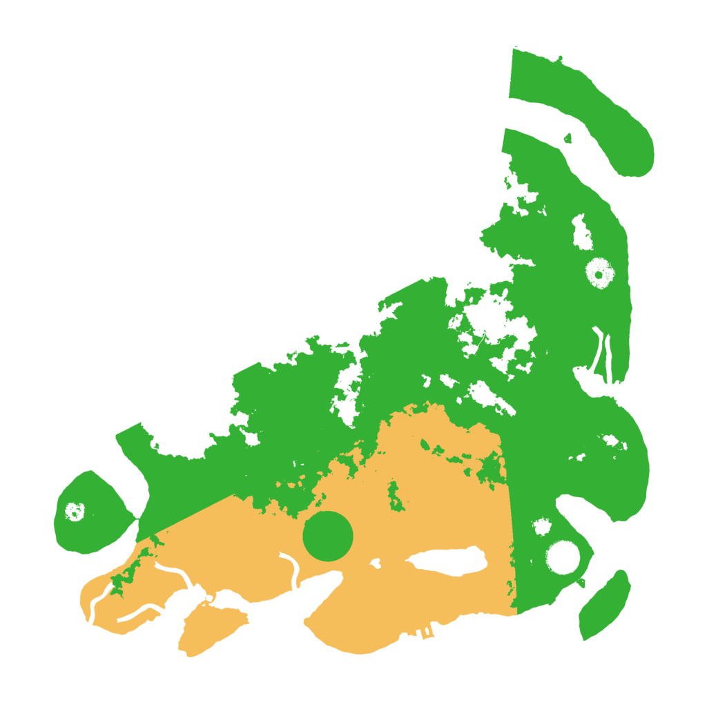 Biome Rust Map: Procedural Map, Size: 3700, Seed: 2075090995