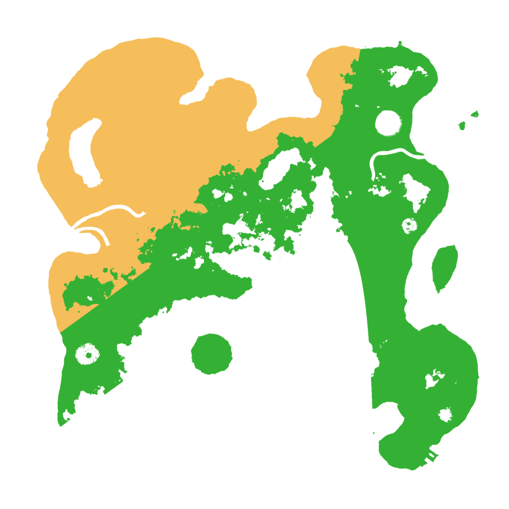 Biome Rust Map: Procedural Map, Size: 3500, Seed: 148816234