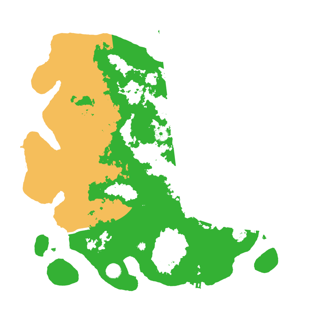 Biome Rust Map: Procedural Map, Size: 3700, Seed: 500001
