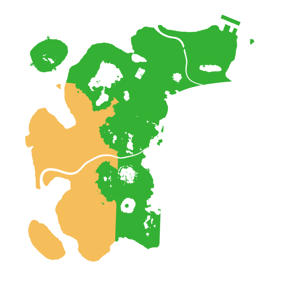 Biome Rust Map: Procedural Map, Size: 3000, Seed: 2072411917
