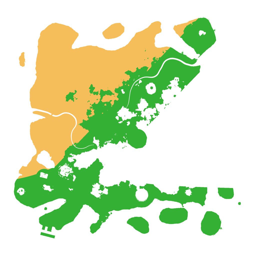 Biome Rust Map: Procedural Map, Size: 3550, Seed: 132770862
